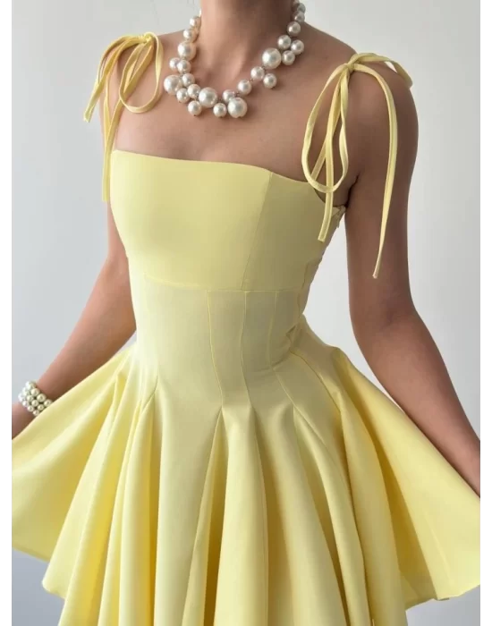 Clara Askılı Mini Elbise