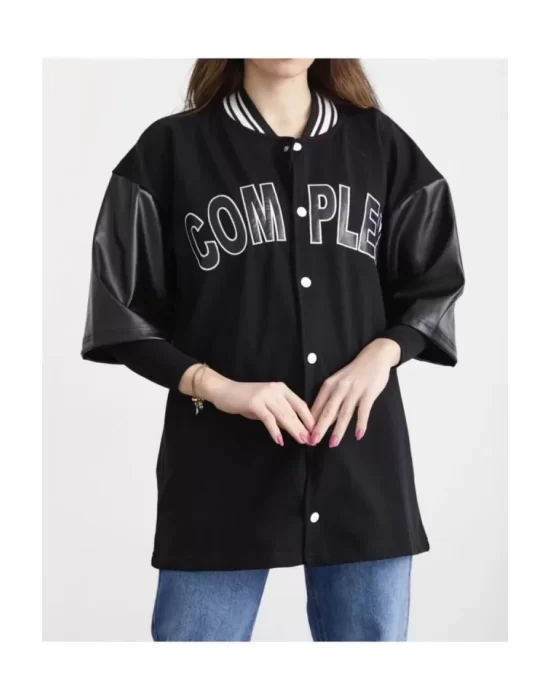 Complex Kolej Oversize T-shirt - Siyah