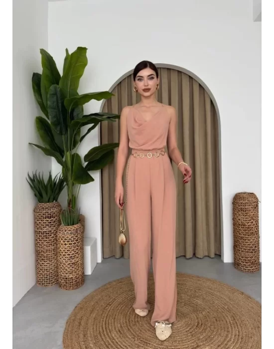 Darcy Sırt Dekolteli Tulum