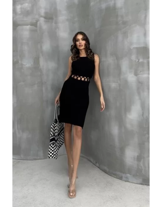 Estelya Cut Out Mini Elbise 2571-01