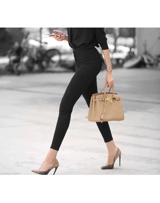 Gabardin Kumaş Yüksek Bel Pantolon 92cm Sbel 31cm