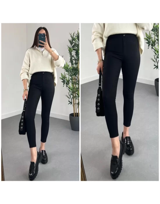 Gabardin Kumaş Yüksek Bel Pantolon 92cm Sbel 31cm