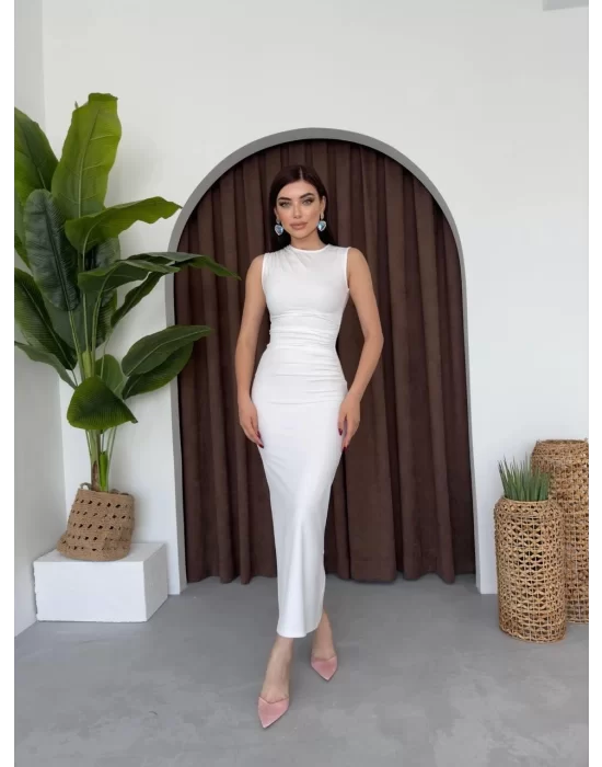 Galanoy Elbise Büzgülü