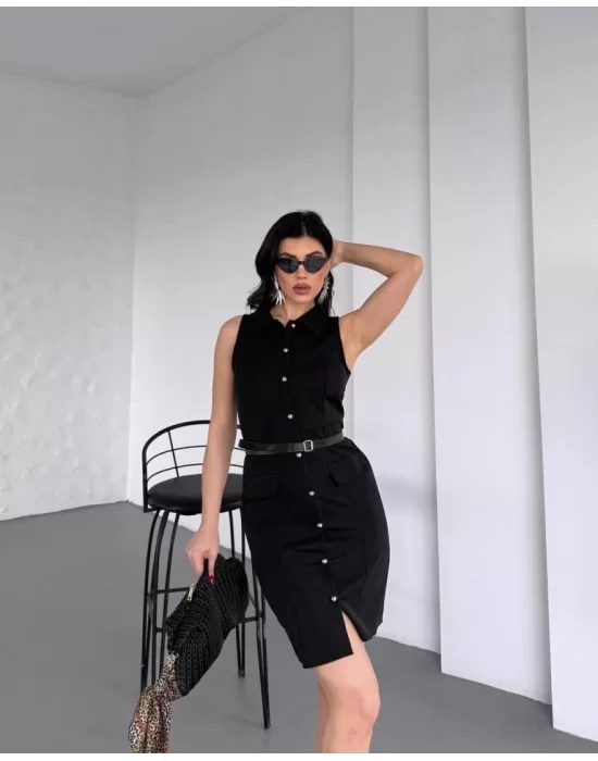 GÖMLEK YAKA ELBİSE