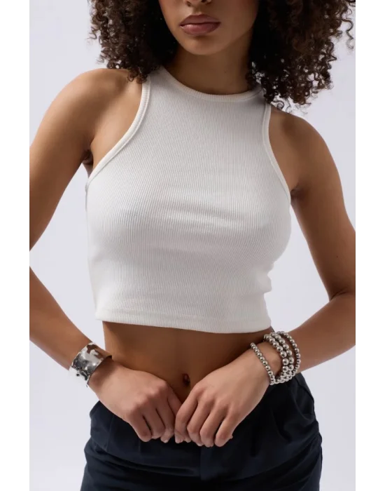 Halter Yaka Crop