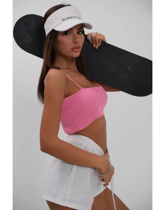 İnce Askılı Crop Top
