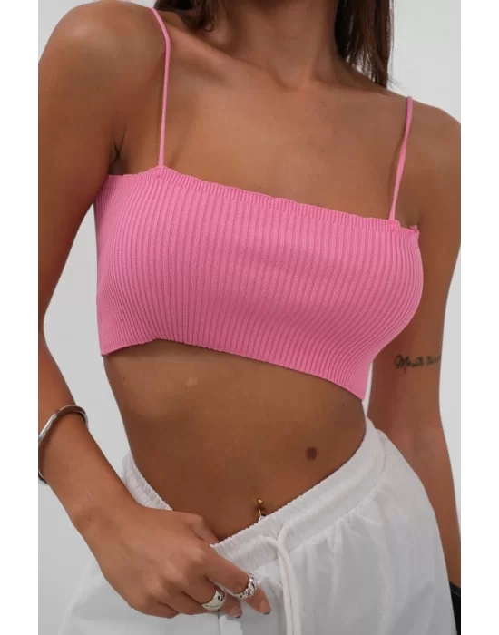 İnce Askılı Crop Top