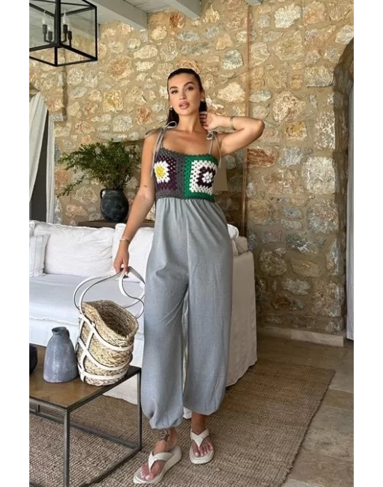 Jasmin Süzüneli Keten Tulum 1280-08