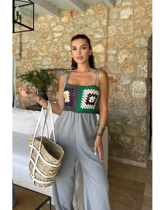 Jasmin Süzüneli Keten Tulum 1280-08