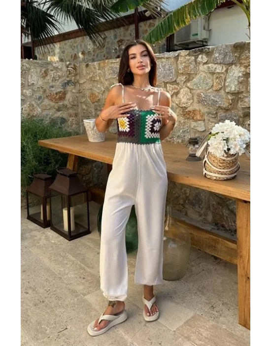 Jasmin Süzüneli Keten Tulum 1280-08
