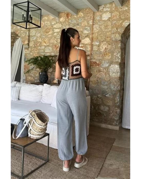 Jasmin Süzüneli Keten Tulum 1280-08