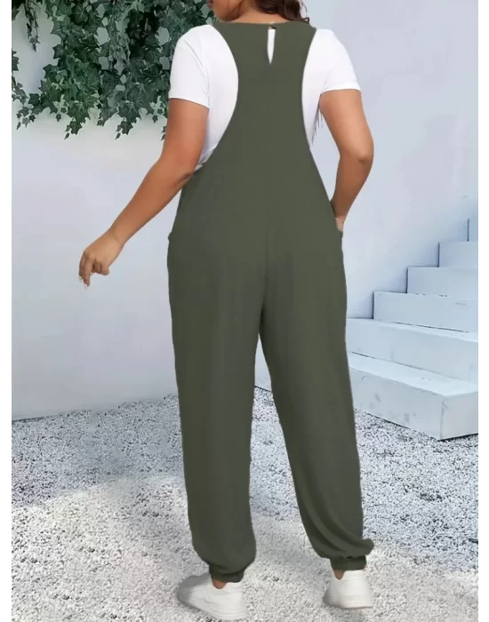 Kadın Askılı Halter Yaka şalvar Tulum