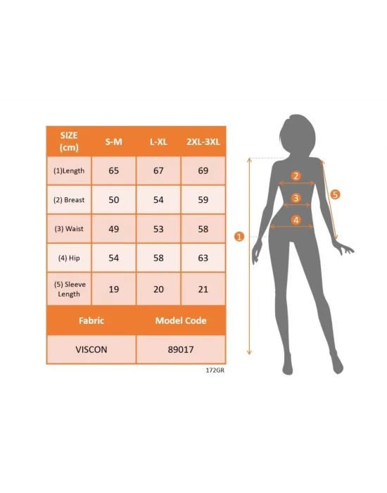 Kadın Kısa Kollu önden çapraz Detay V Yakalı Viskon Bluz