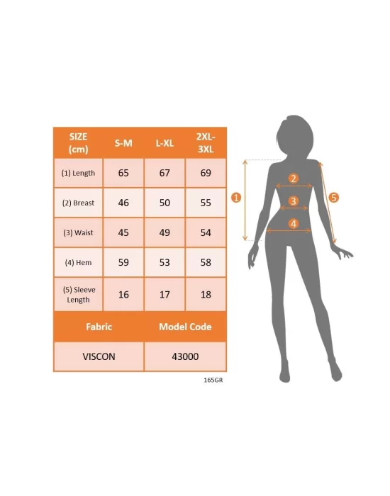 Kadın Kısa Kollu V şerit Etnik Desen Yakalı Viskon Bluz