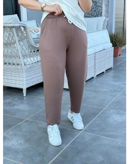 Kadın Kristal Kumaş Garnili Cep Detaylı Ikili Takım