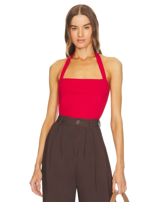 Kadın Sıfır Kol Ipek Jarse Bodysuit