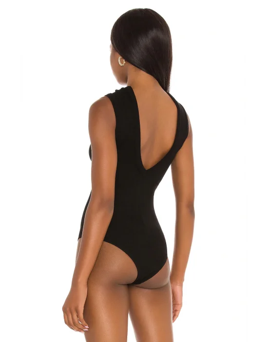 Kadın Sıfır Kol Sırt Dekolteli Bodysuit