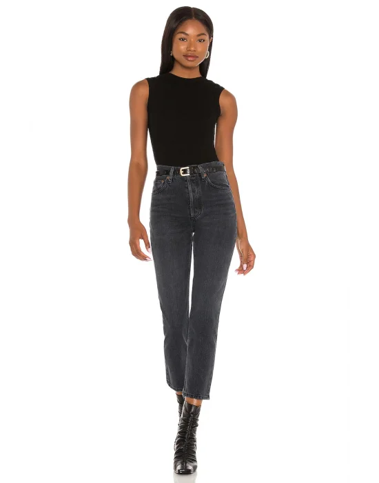 Kadın Sıfır Kol Sırt Dekolteli Bodysuit