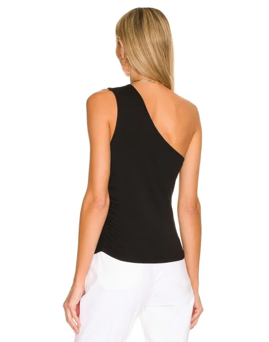 Kadın Siyah Tek Omuz Bluz