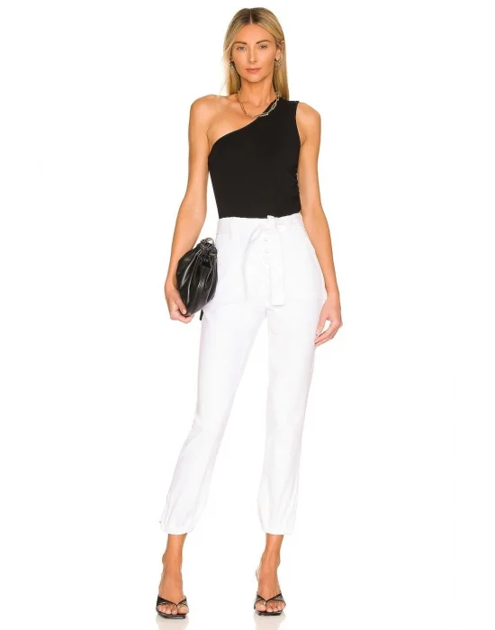 Kadın Siyah Tek Omuz Bluz