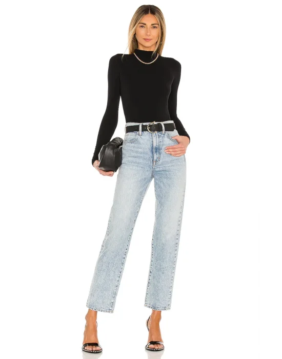 Kadın Uzun Kol Balıkçı Yaka Bodysuit