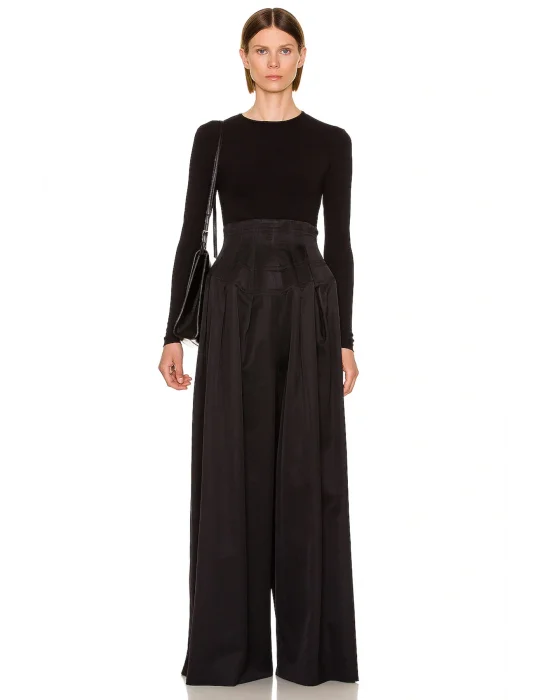 Kadın Uzun Kol Bisiklet Yaka Bluz