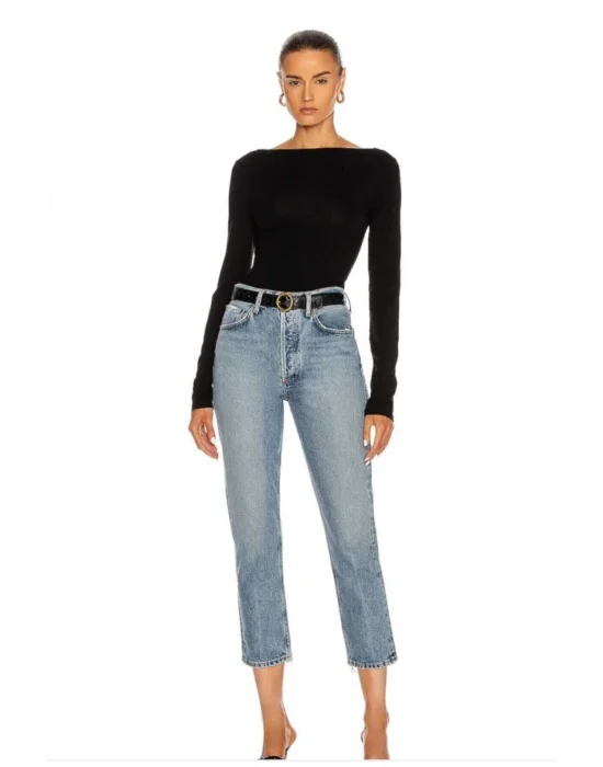 Kadın Uzun Kollu Sırt Dekolteli Bodysuit