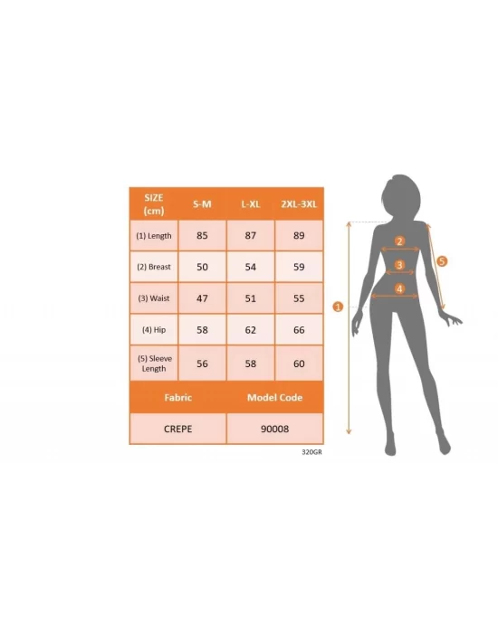 Kadın Uzun Kollu Yaka Ve Kol Manşet Güpürlü Detay Krep Mini Boy Elbise