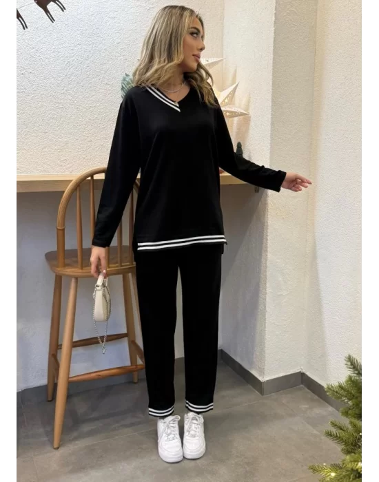 Kadın Yeni Sezon Uzun Kollu Ribana Detay Ikili Takım