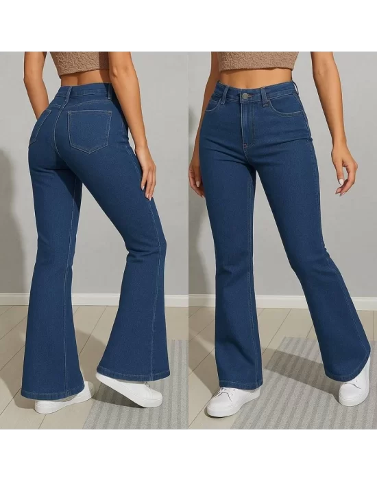 Kadın Yüksek Bel Bol Paça Pantolon
