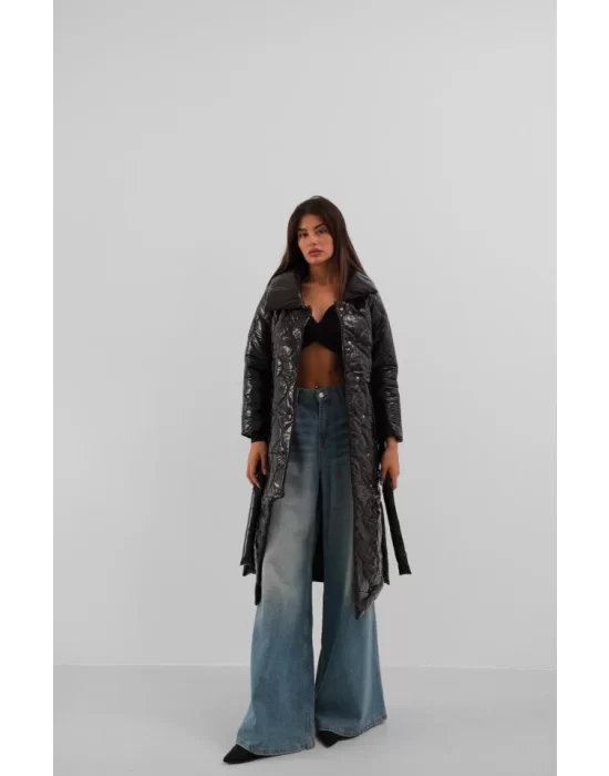 Kemerli Rugan Şişme Maxi Mont