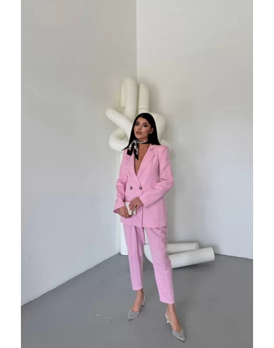 KETEN CEKET - PANTOLON TAKIM - Pembe