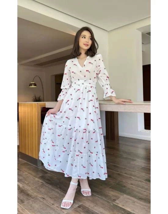 Kırmızı Gipeli Vual Elbise