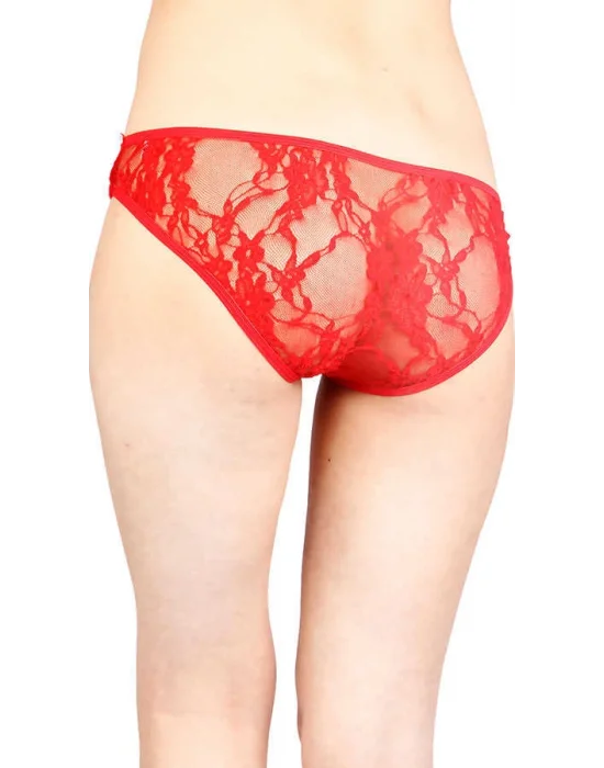 Kırmızı Şerit Detaylı Seksi Külot TM1139