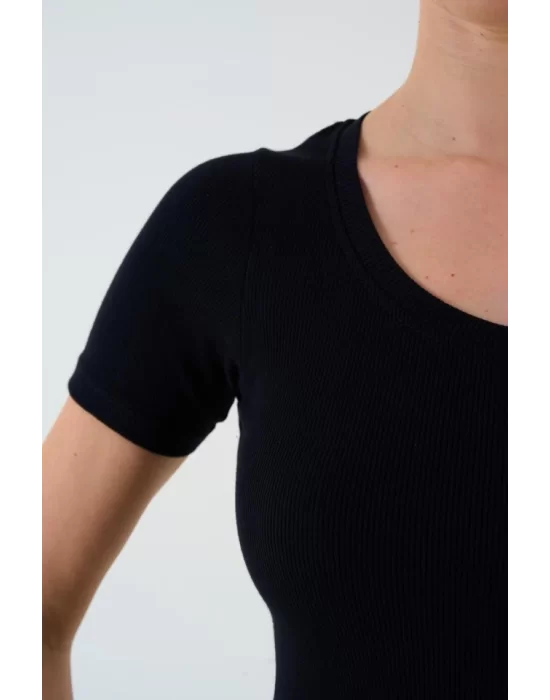 Kısa Kollu T-shirt - Siyah