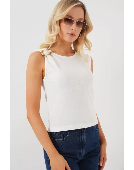 Kolsuz Basic Bluz 935 - Beyaz