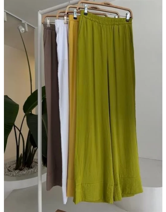 Kruvaze Model Klasik Pantolonlu Çupra Keten Takım 10191