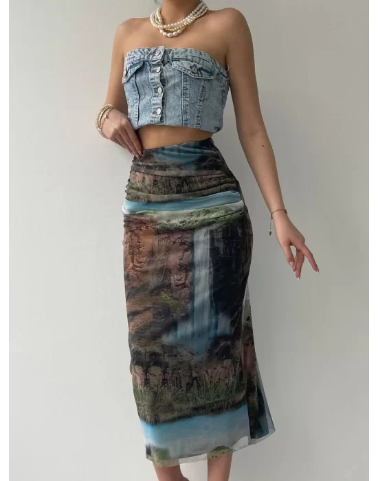 Lara Transparan Midi Etek