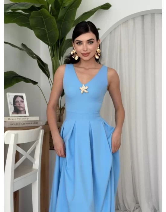 Late Yıldız Detaylı Elbise