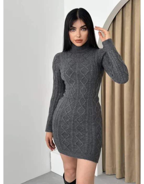 Livorna Boğazlı Mini Elbise