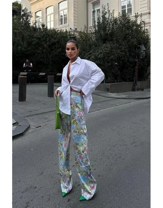 Mirian Sırt Dekolteli Gömlek 3228-08