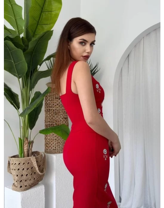 Ners Taş Detaylı Elbise