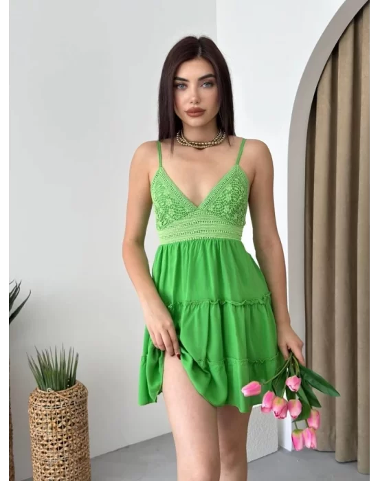 Nivel Göğsü Büzgülü Elbise
