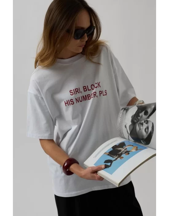 Ön Baskılı Oversize T-Shirt