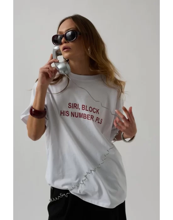 Ön Baskılı Oversize T-Shirt