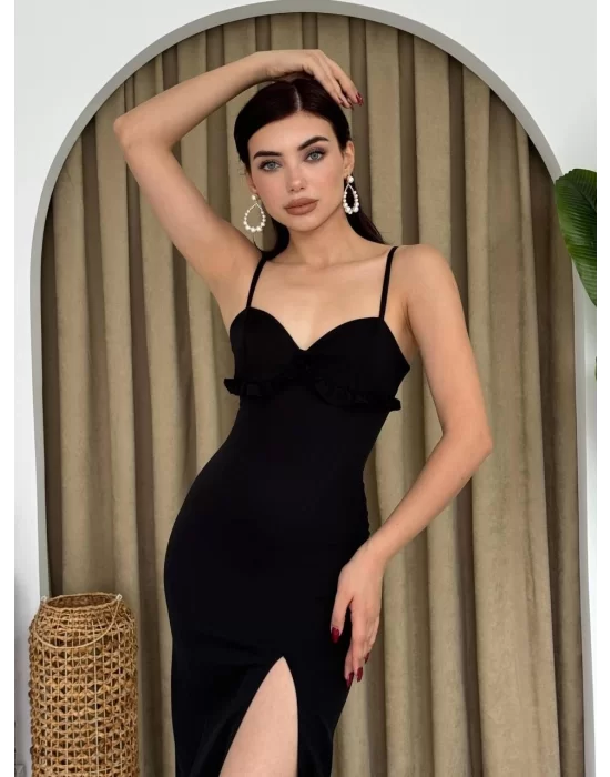 Papalia Sırt Detaylı Elbise