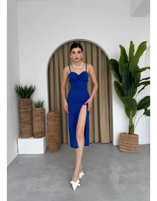 Papalia Sırt Detaylı Elbise