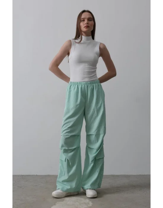 Paraşüt Cargo Pantolon - Mint