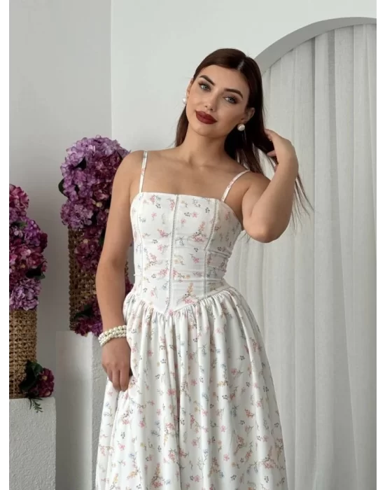 Pars İp Askılı Elbise
