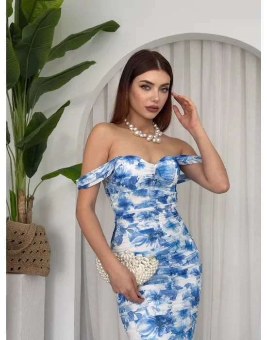Peran Büzgülü Elbise